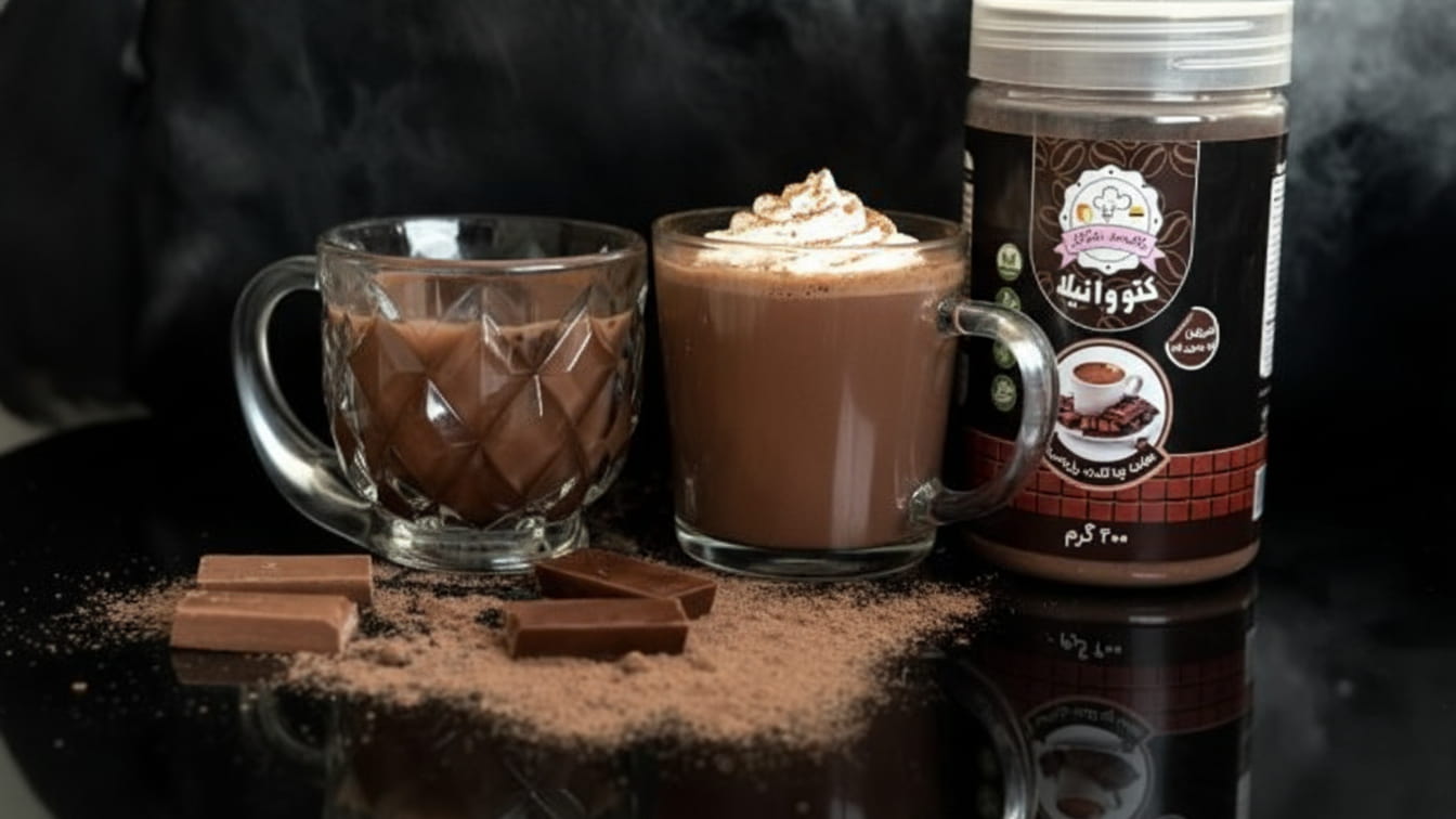 هات چاکلت رژیمی کتووانیلا بدون قند