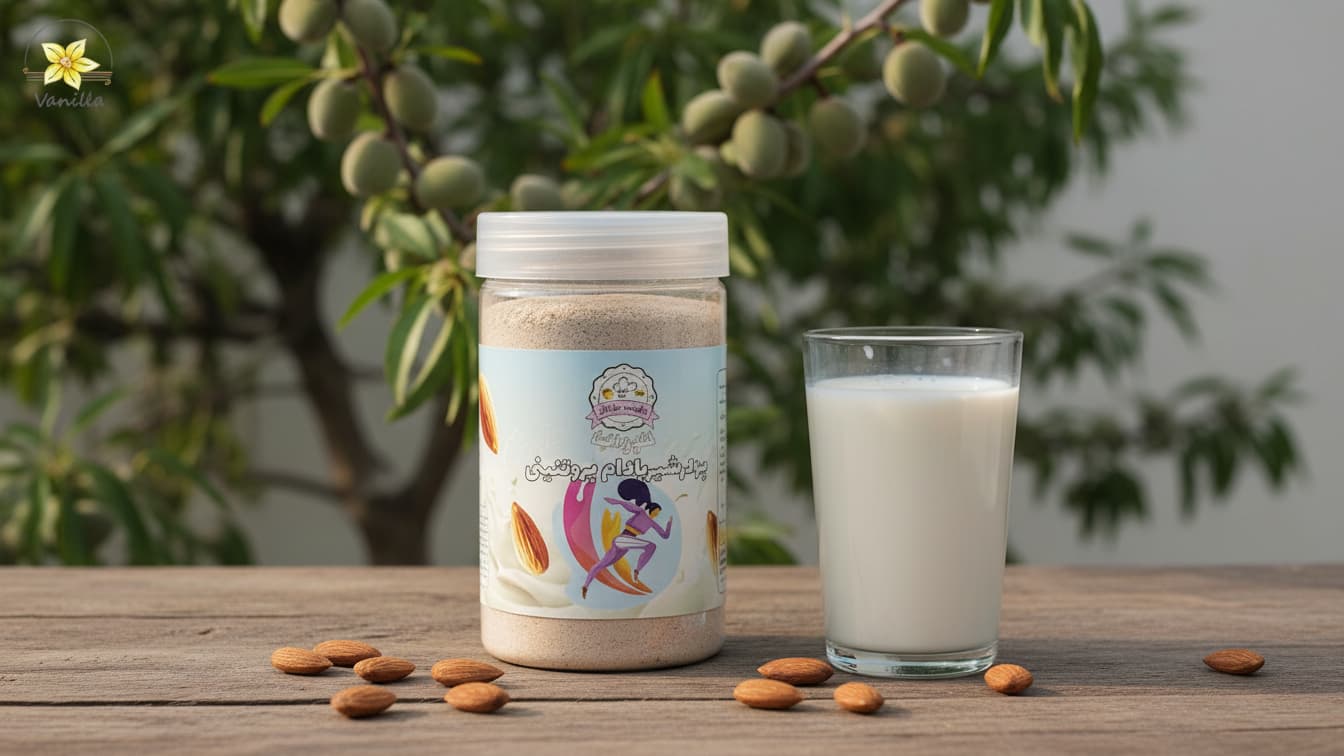 پودر شیر بادام